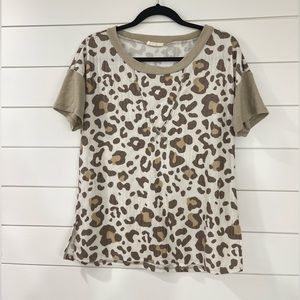 Women’s animal print blouse